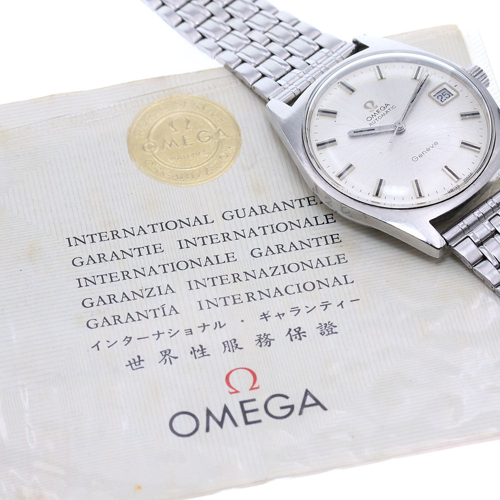 OMEGA Geneve 166.041 Cal.565 Date Silver Dial Automatic Men's Watch_866775