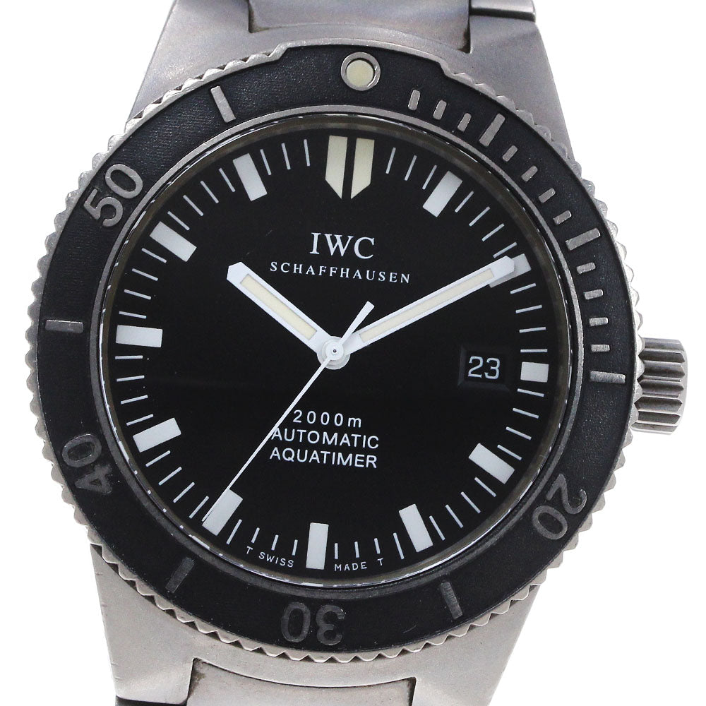 IWC SCHAFFHAUSEN GST Aqua timer IW353601 Date Black Dial Automatic Men's _866822