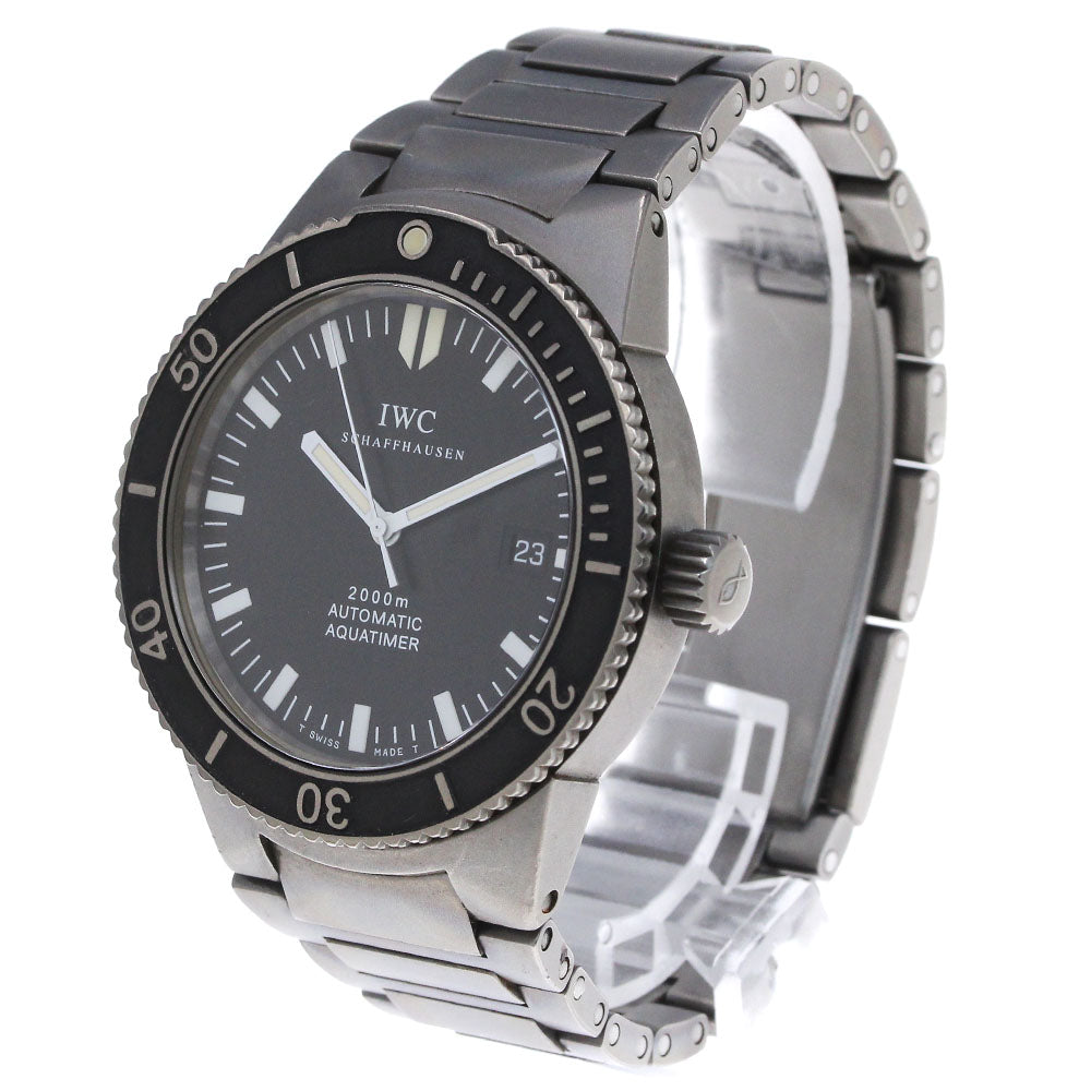 IWC SCHAFFHAUSEN GST Aqua timer IW353601 Date Black Dial Automatic Men's _866822
