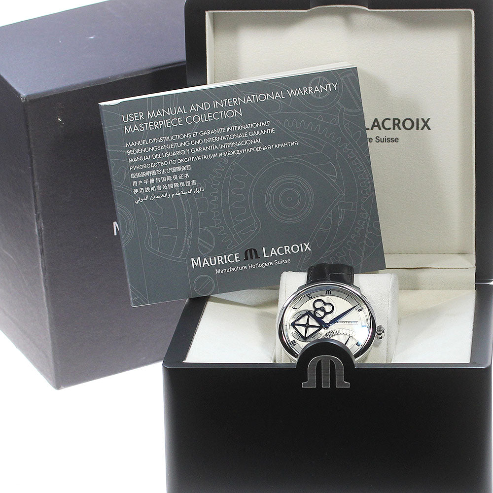 MAURICE LACROIX master piece square wheel MP6058 Retrograde Silver Dial Automatic Men's Watch_866834