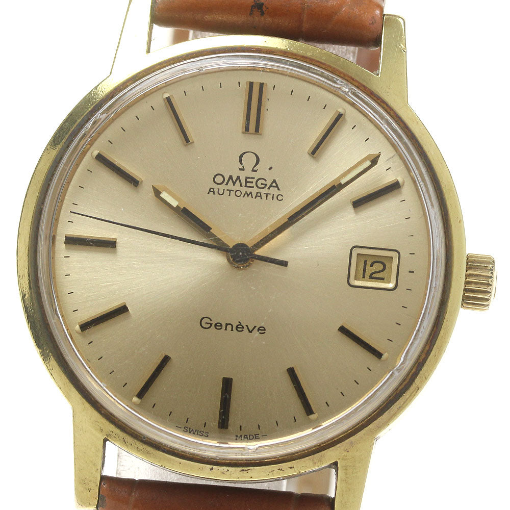 OMEGA Geneve 166.0163 Date cal.1012 Gold Dial Automatic Men's Watch_866852