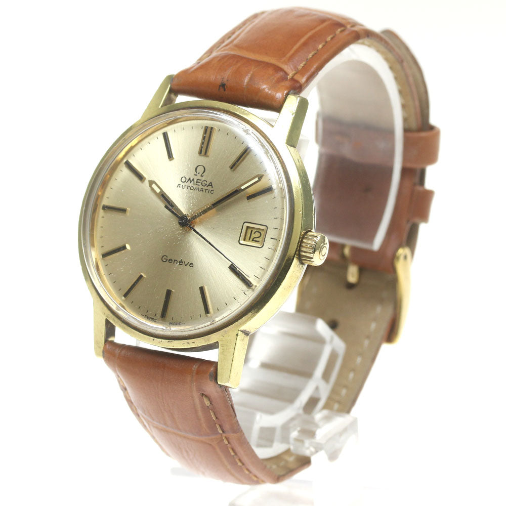 OMEGA Geneve 166.0163 Date cal.1012 Gold Dial Automatic Men's Watch_866852