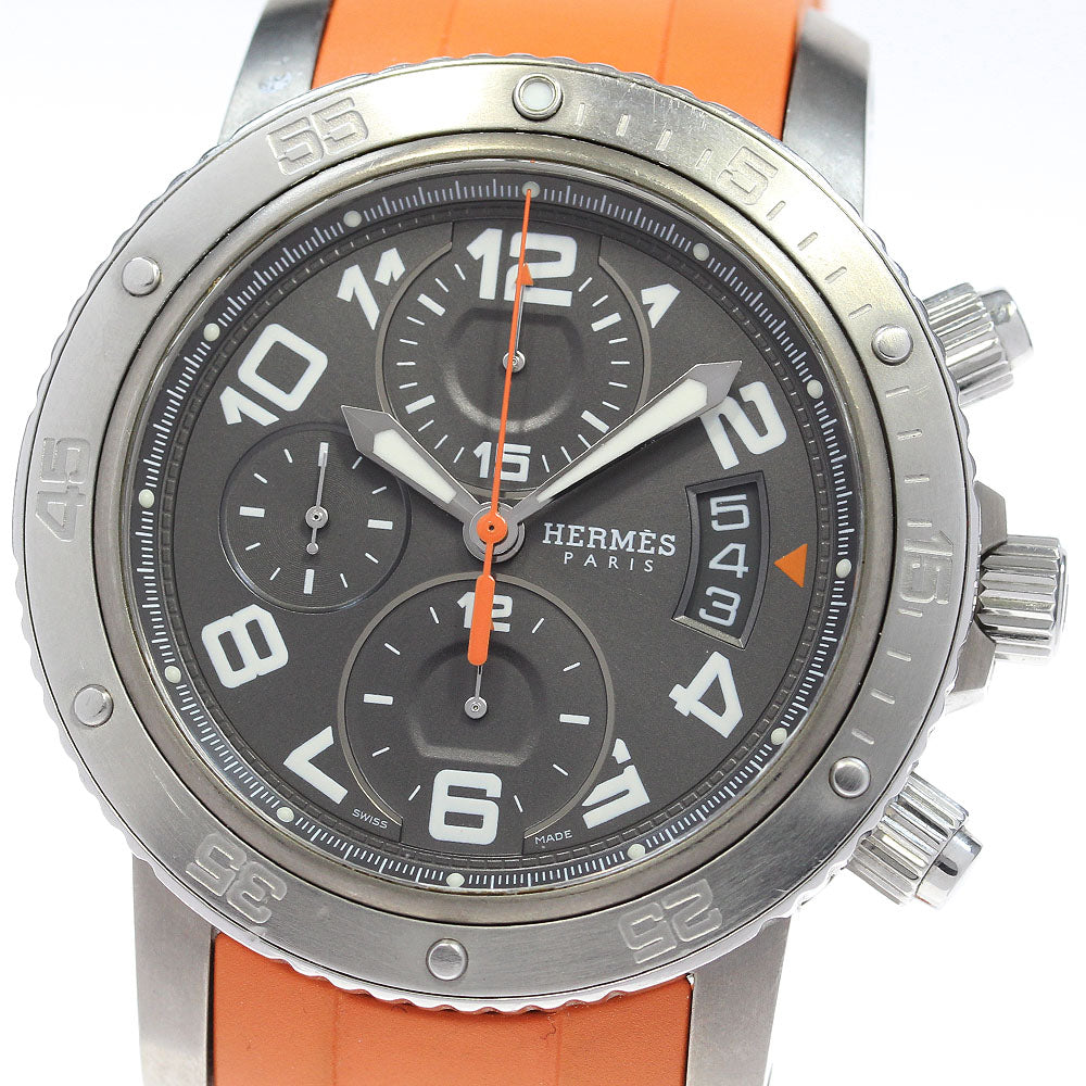 HERMES Clipper diver CP2.941 Chronograph gray Dial Automatic Men's Watch_866860
