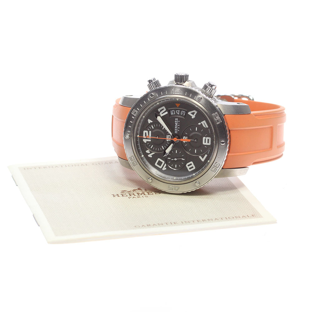 HERMES Clipper diver CP2.941 Chronograph gray Dial Automatic Men's Watch_866860