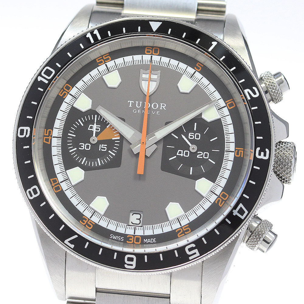TUDOR Heritage Chrono 70330N Date Gray / black Dial Automatic Men's Watch_866906