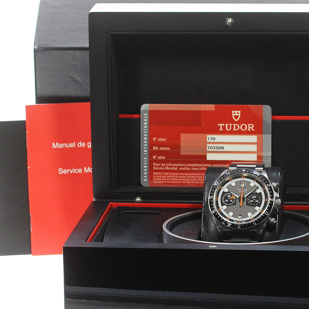 TUDOR Heritage Chrono 70330N Date Gray / black Dial Automatic Men's Watch_866906