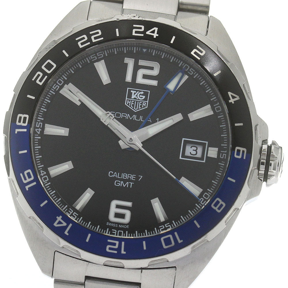 TAG HEUER Formula 1 WAZ211A Caliber 7 GMT Black Dial Automatic Men's _866907