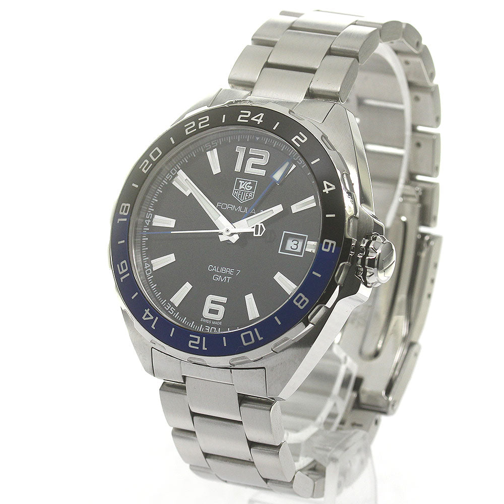 TAG HEUER Formula 1 WAZ211A Caliber 7 GMT Black Dial Automatic Men's _866907