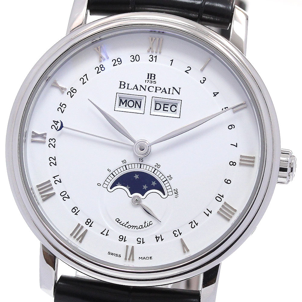 Blancpain Villeret complete calendar 6263-1127-55B Moon phase white Dial Automatic Men's Watch_866918