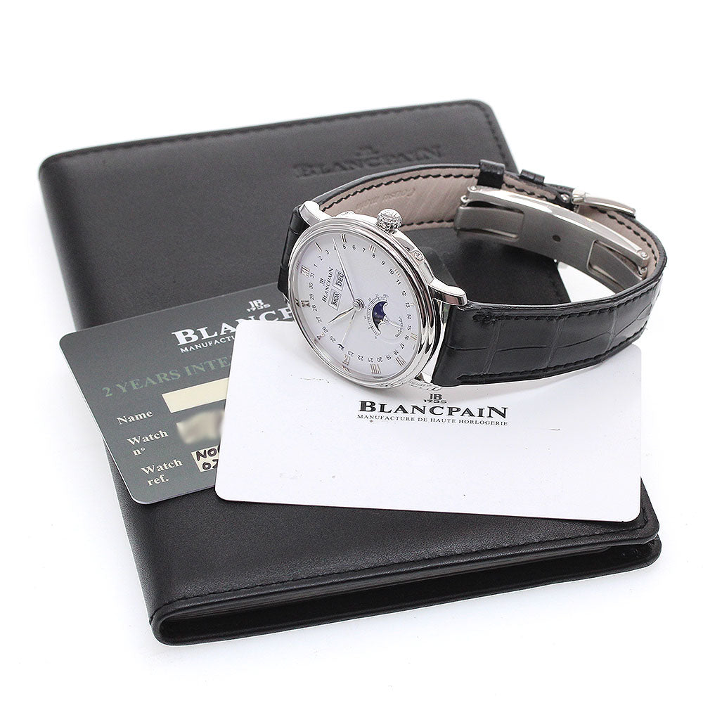 Blancpain Villeret complete calendar 6263-1127-55B Moon phase white Dial Automatic Men's Watch_866918