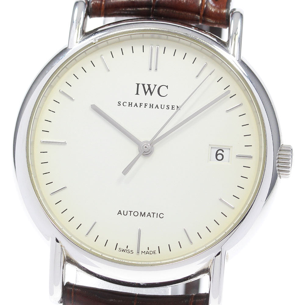 IWC SCHAFFHAUSEN Portofino IW353312 Date white Dial Automatic Men's Watch_866936
