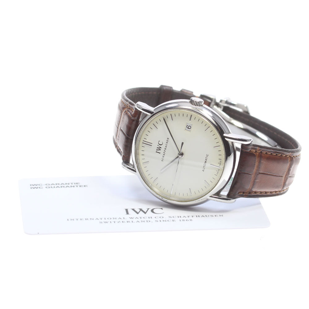 IWC SCHAFFHAUSEN Portofino IW353312 Date white Dial Automatic Men's Watch_866936