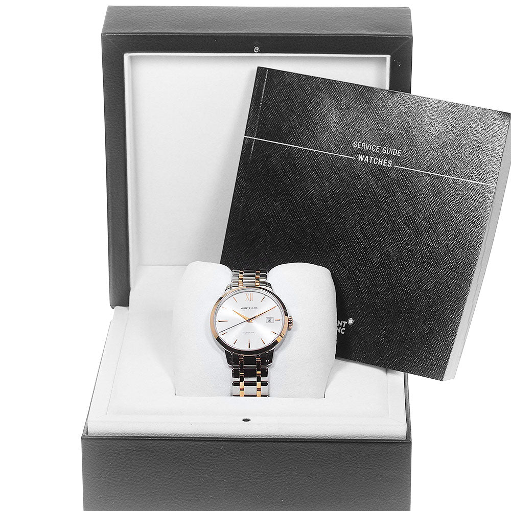 MONTBLANC Heritage Spirit 111625 Date Silver Dial Automatic Men's Watch_866950
