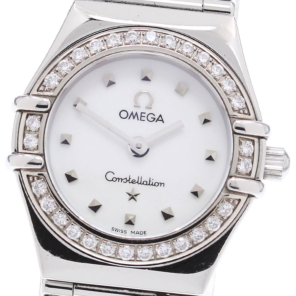 OMEGA Constellation 1465.71 Diamond Bezel White shell Dial Quartz Ladies_866969