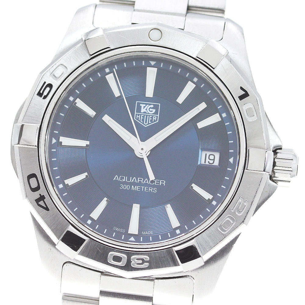 TAG HEUER Aqua racer WAP1112.BA0831 Date Navy Dial Quartz Men's Watch_866972
