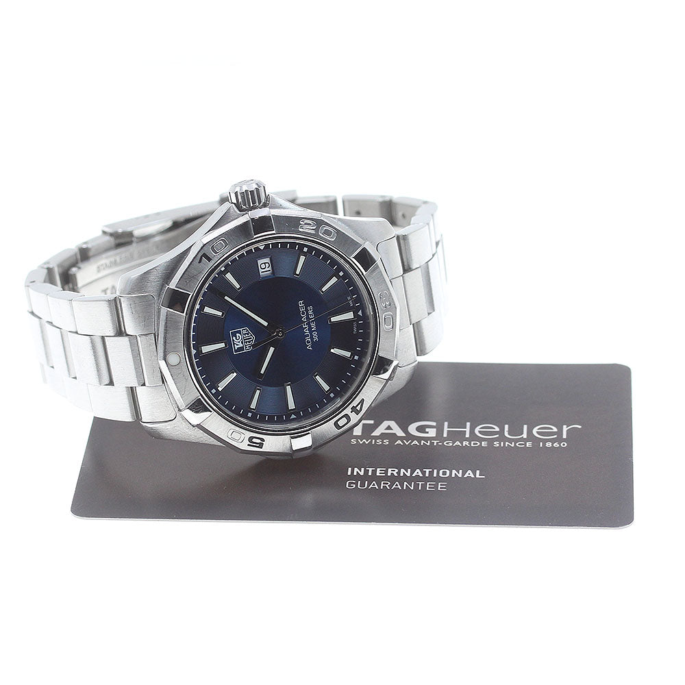 TAG HEUER Aqua racer WAP1112.BA0831 Date Navy Dial Quartz Men's Watch_866972