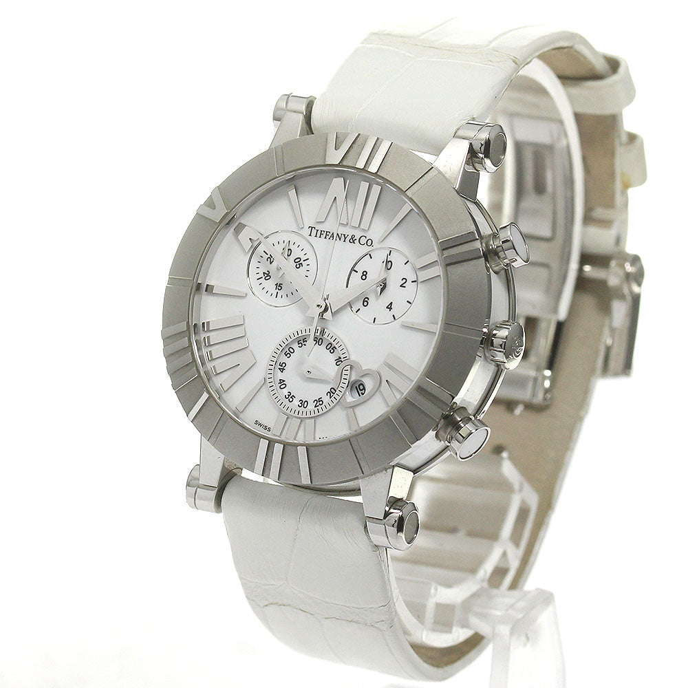 TIFFANY&Co. Atlas Z1301.32.11A20A71A Chronograph Date white Dial Quartz Ladies Watch_866975