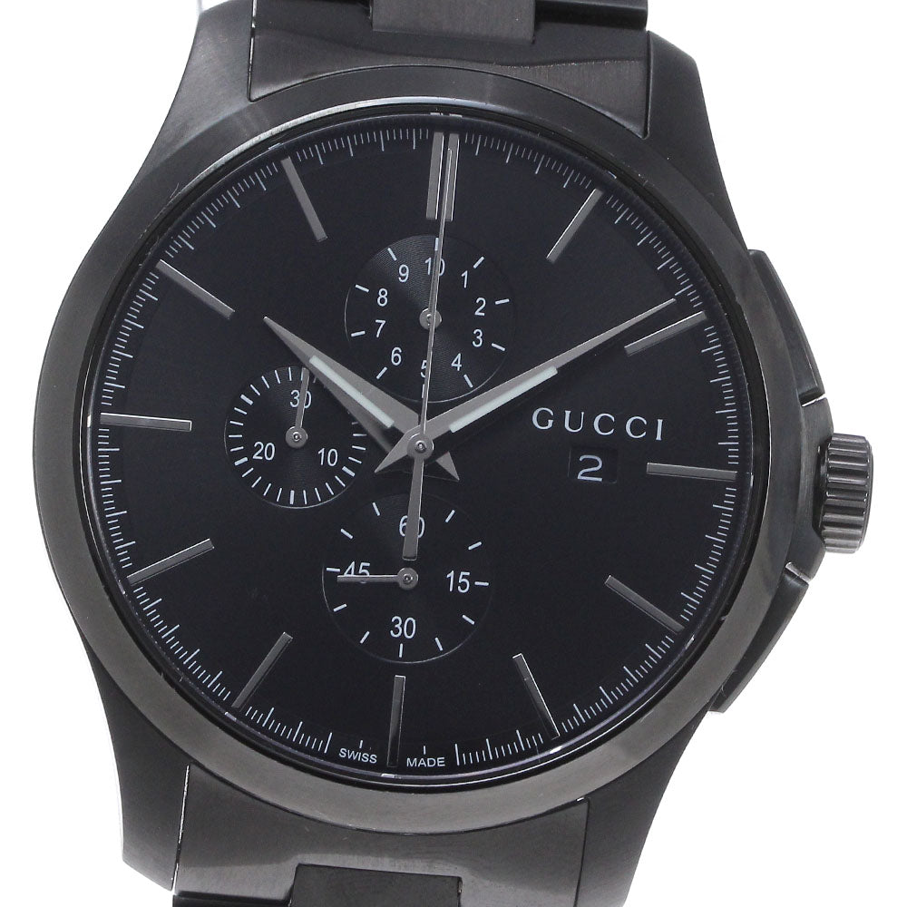 GUCCI G timeless 126.2/YA126274 Chronograph Black Dial Quartz Men's Watch_866976