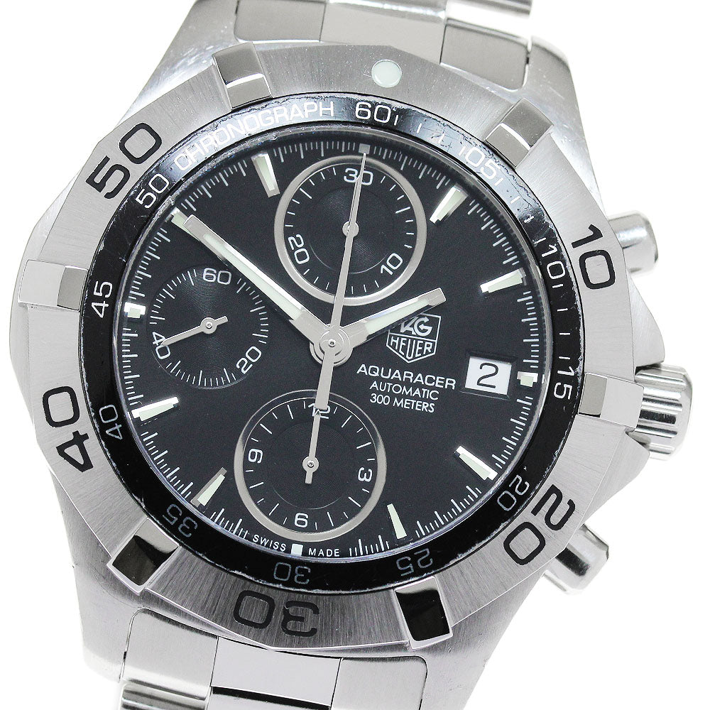 TAG HEUER Aqua racer CAF2110 Chronograph black Dial Automatic Men's Watch_866979