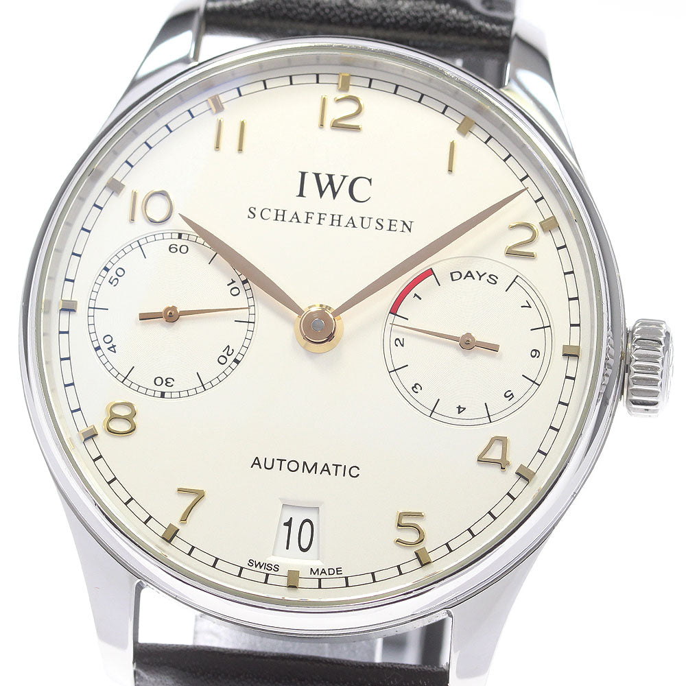 IWC SCHAFFHAUSEN Portugese IW500114 7 Days Date Automatic Men's Watch_866986