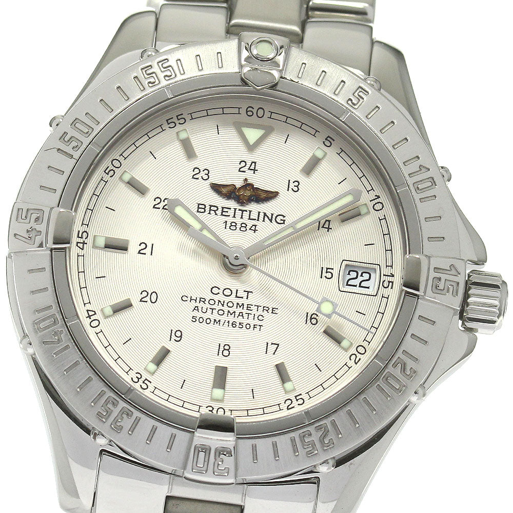 BREITLING Colt Ocean A17350 Date Silver Dial Automatic Men's Watch_866989