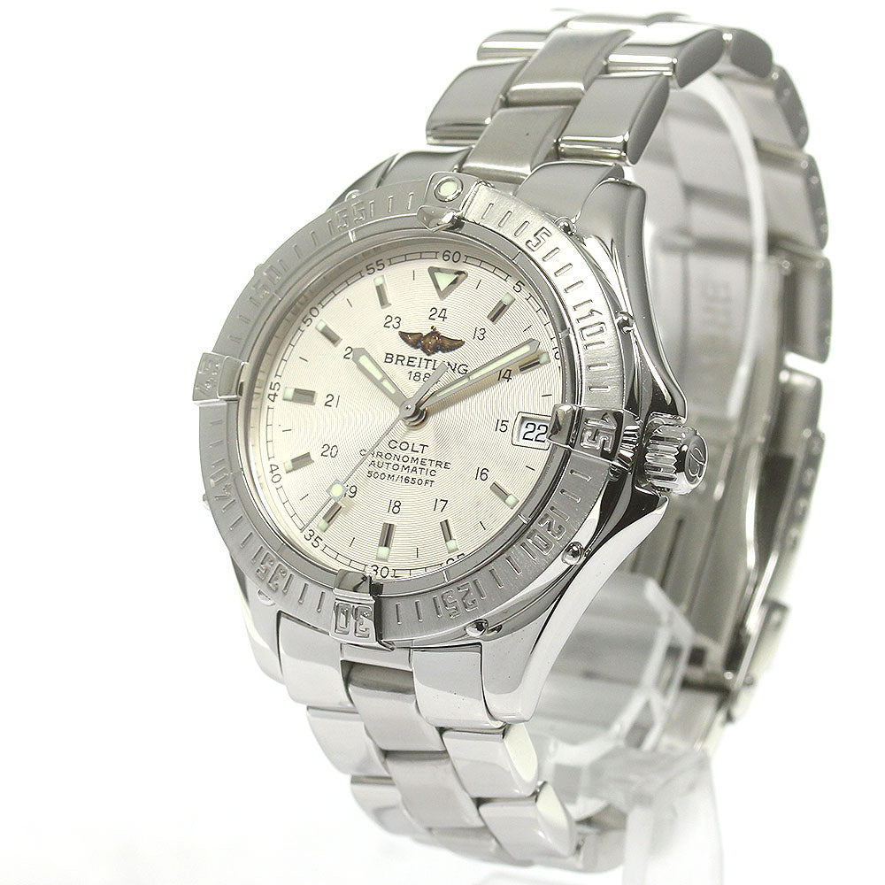BREITLING Colt Ocean A17350 Date Silver Dial Automatic Men's Watch_866989