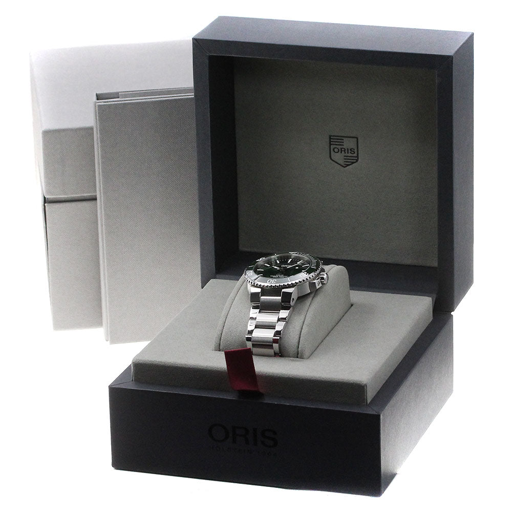 ORIS Aquis 01 733 7732 4157 Date green Dial Automatic Men's Watch_867000