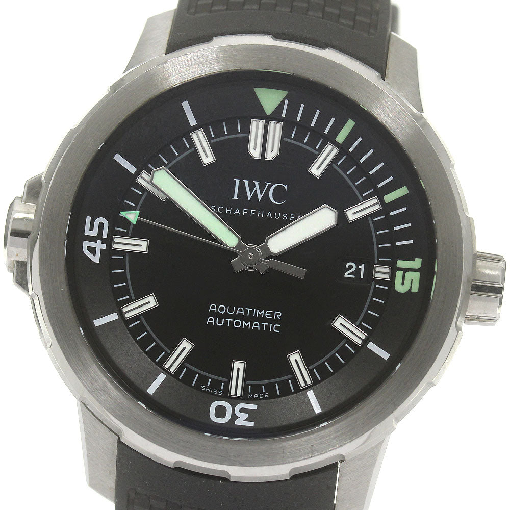 IWC SCHAFFHAUSEN Aqua timer IW329001 Date black Dial Automatic Men's_867005