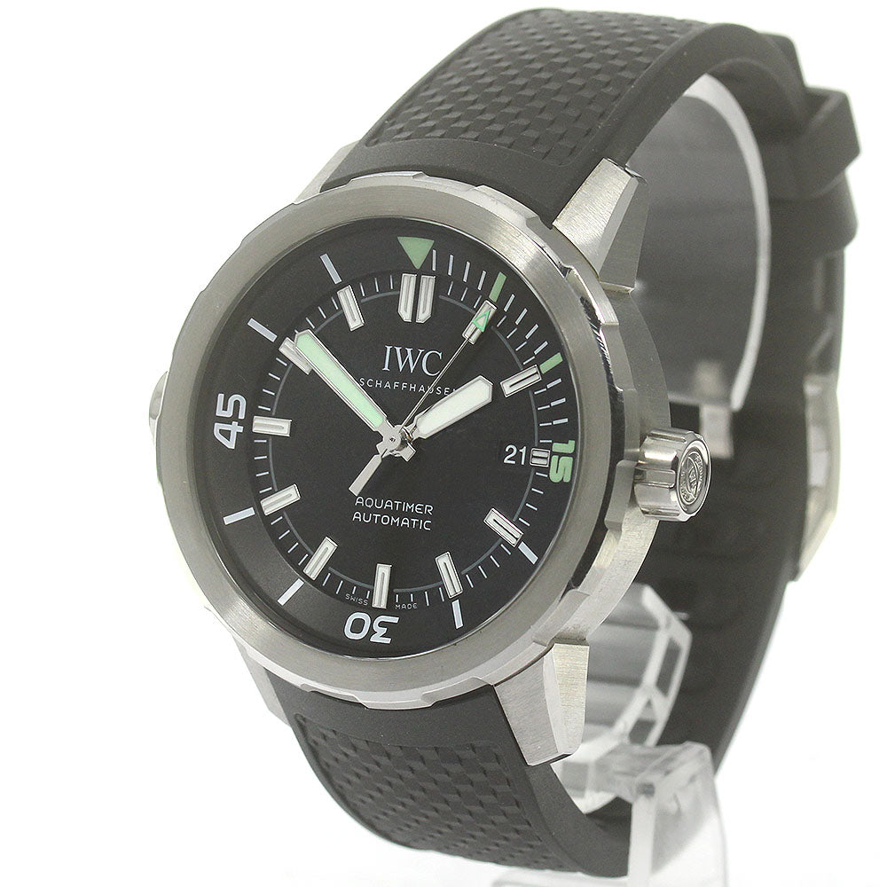 IWC SCHAFFHAUSEN Aqua timer IW329001 Date black Dial Automatic Men's_867005