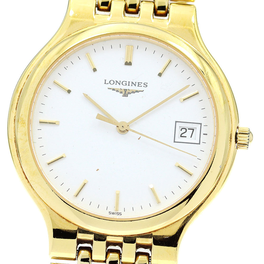 LONGINES Grand classic L5.632.2 Date white Dial Quartz Men's Watch_867011