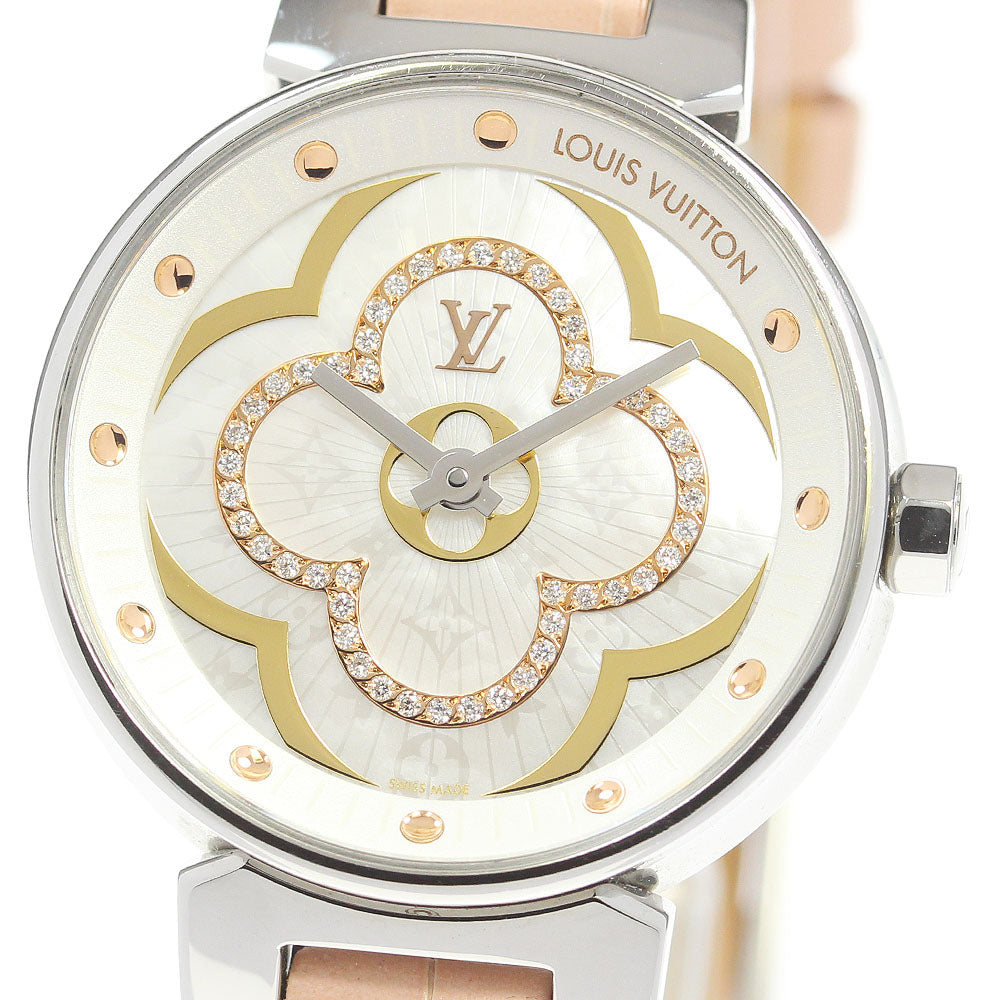 LOUIS VUITTON Tambour Moon Divine PM QA017 diamond Quartz Ladies Watch_867020