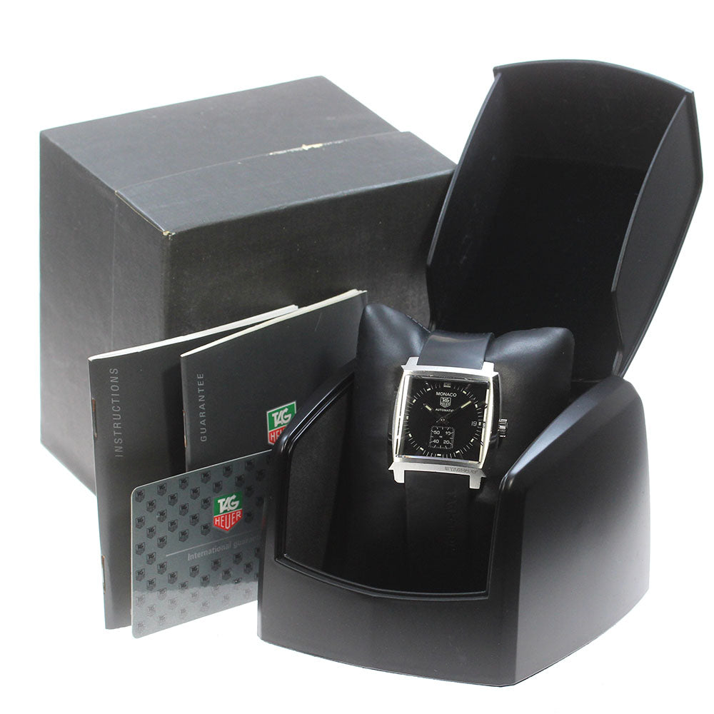 TAG HEUER Monaco WW2110.FT6005 Date Black Dial Automatic Men's Watch_867021