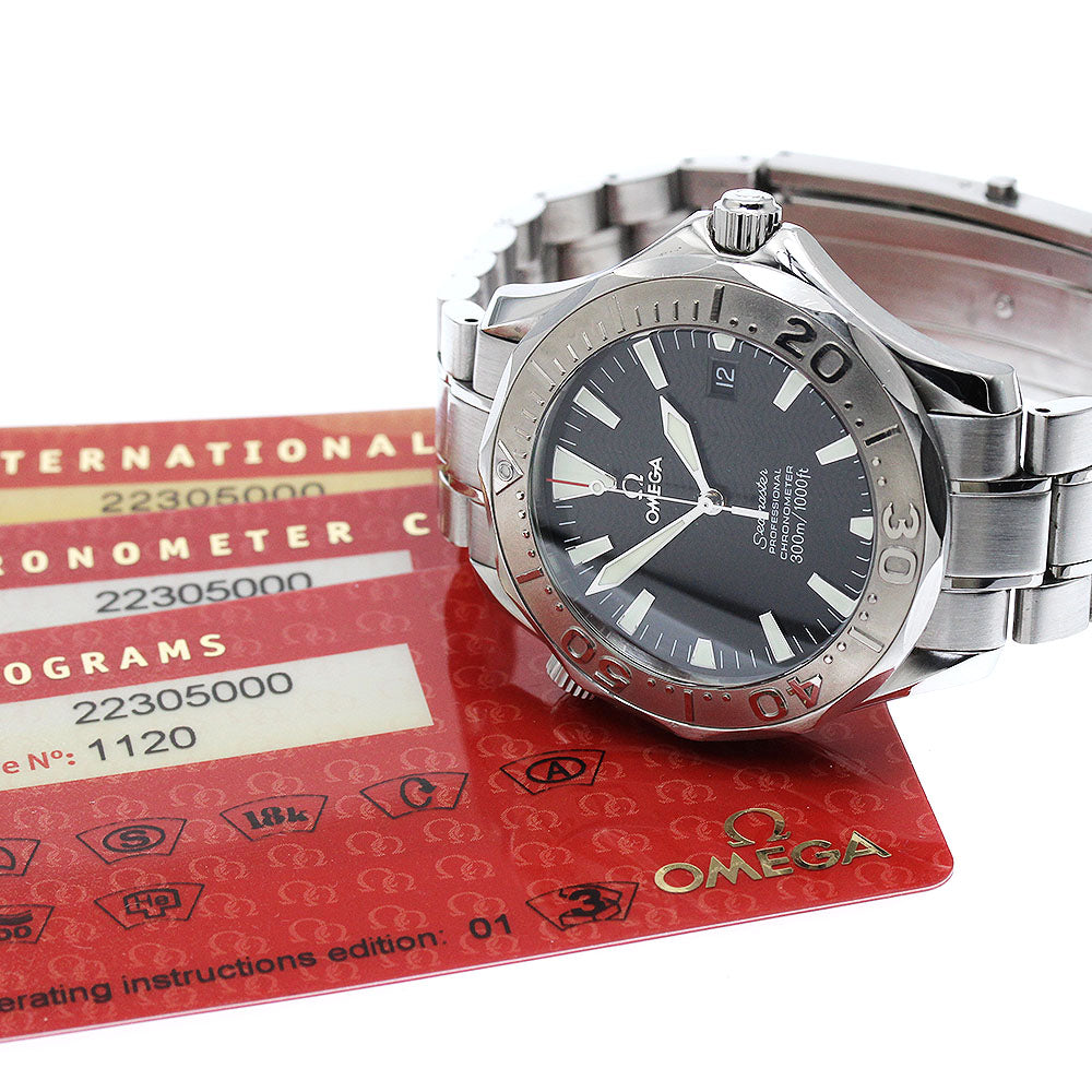 OMEGA Seamaster300 2230.50 WG bezel black Dial Automatic Men's Watch_867026