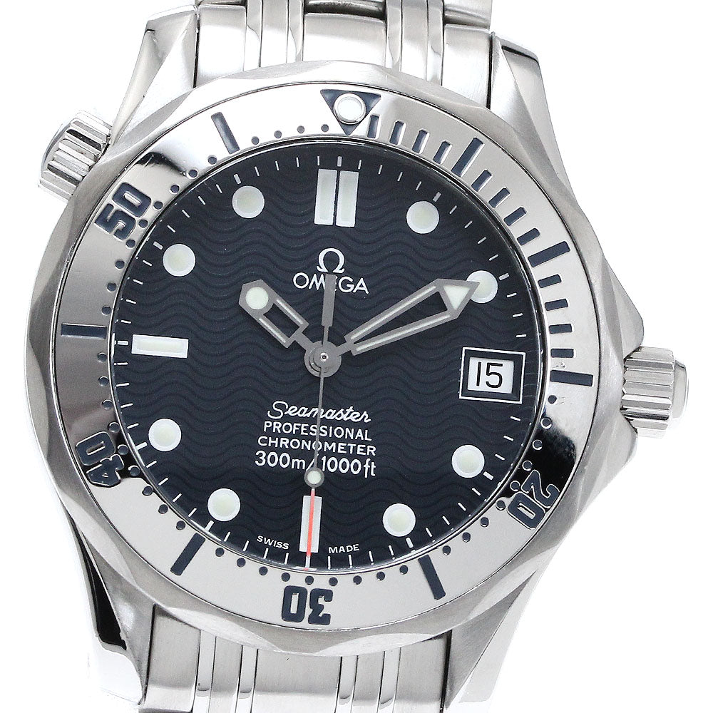 OMEGA Seamaster300 2552.80 Date Navy Dial Automatic Boy's Watch_867035