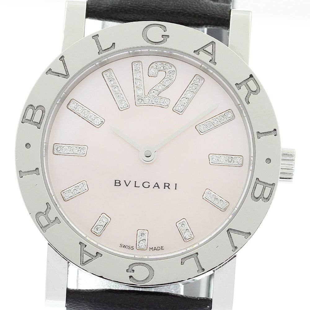 BVLGARI BVLGARIBVLGARI BB33SLAUTO Date Index Diamond Pink shell Dial Automatic Boy's Watch_867042