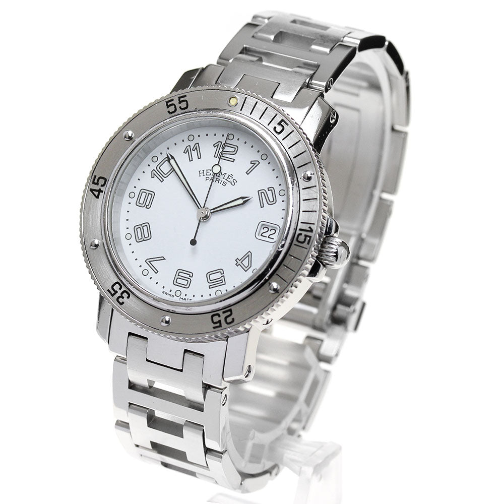 HERMES Clipper diver CL7.710 Date white Dial Quartz Men's Watch_867046
