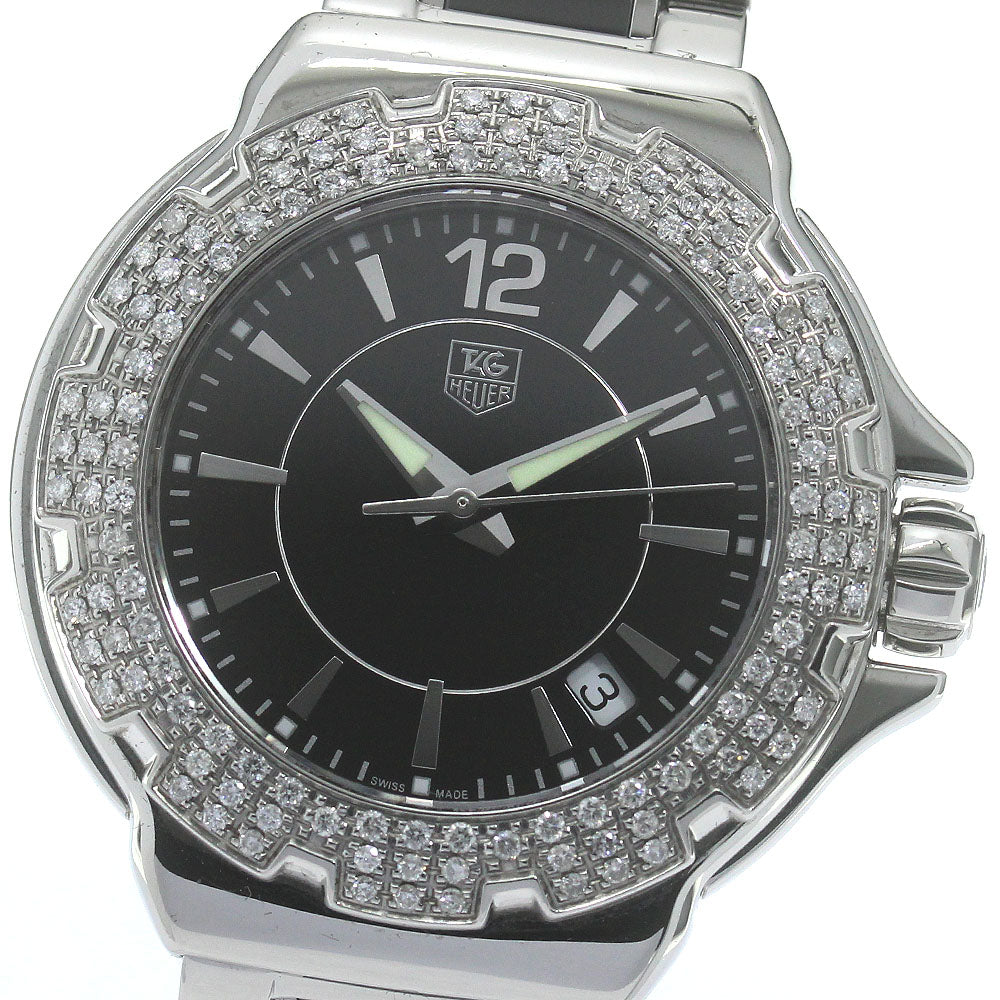 TAG HEUER Formula 1 WAH1214 Diamond Bezel black Dial Quartz Ladies Watch_867073