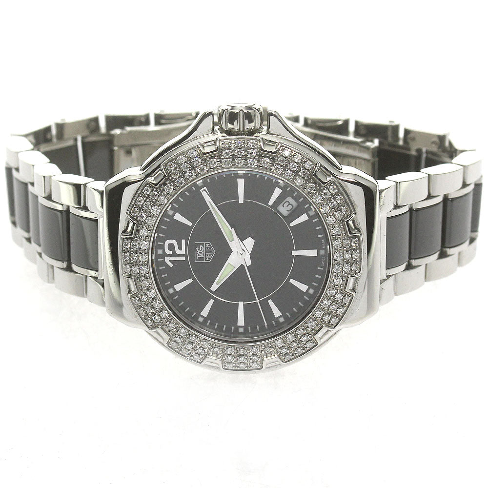 TAG HEUER Formula 1 WAH1214 Diamond Bezel black Dial Quartz Ladies Watch_867073
