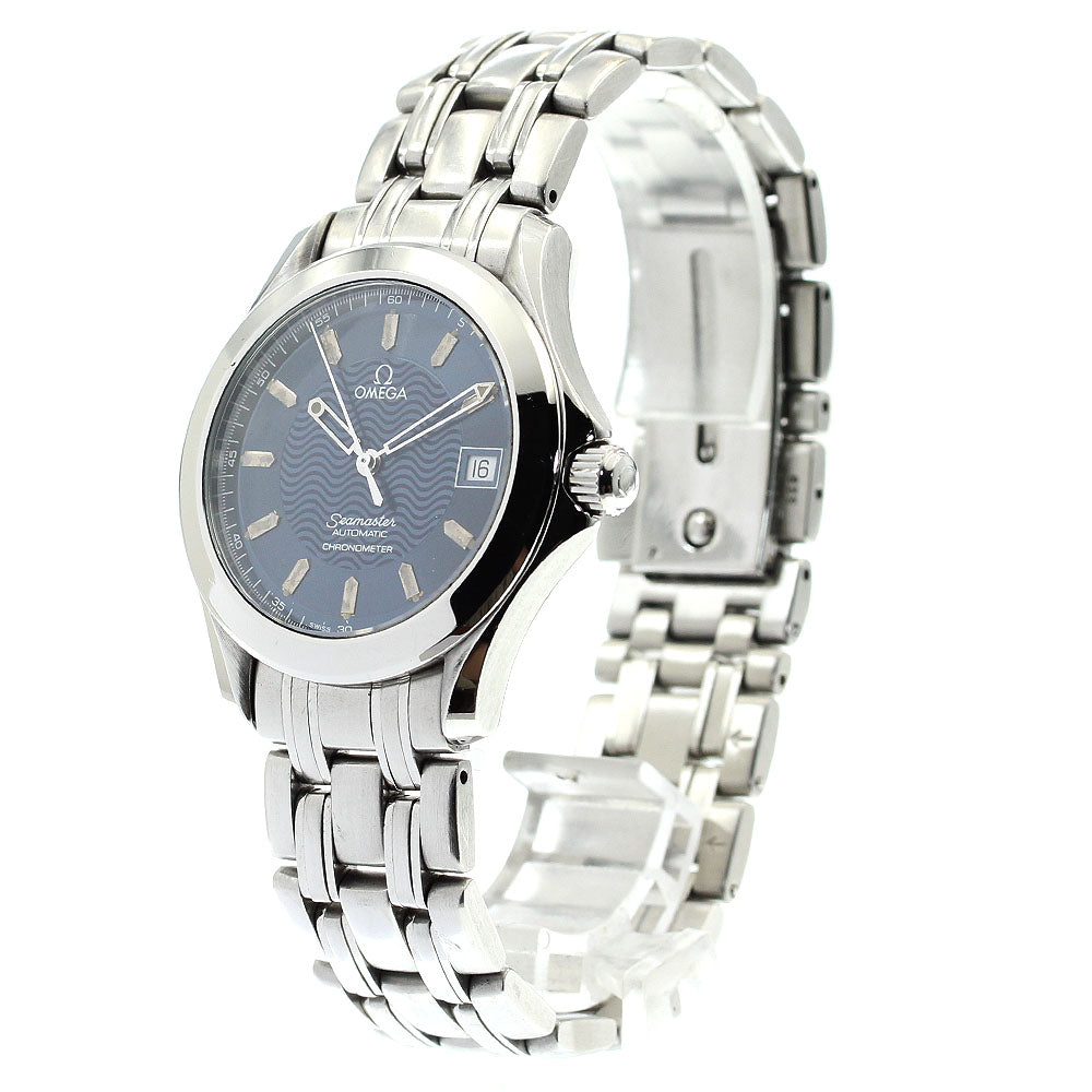 OMEGA Seamaster120 2501.81 Date Navy Dial Automatic Men's Watch_867127