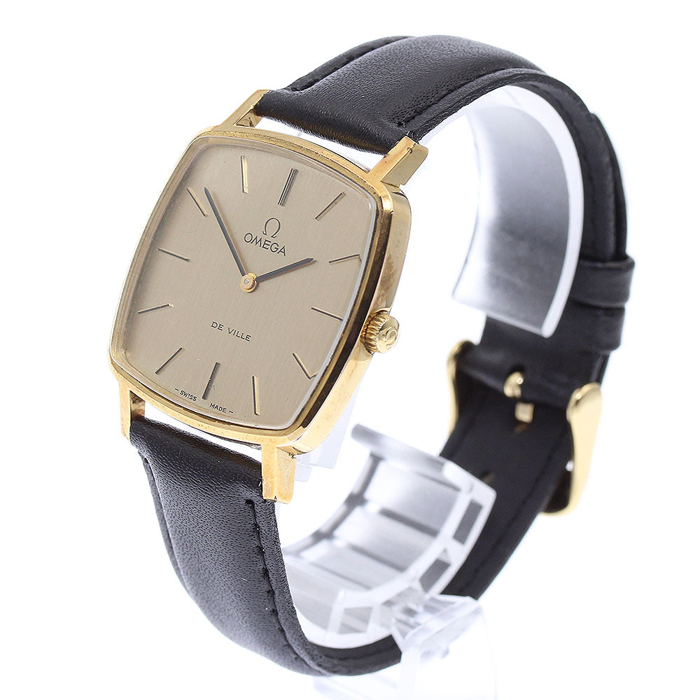 OMEGA De Ville 111.0149 Square Cal.625 Gold Dial Hand Winding Men's Watch_867144