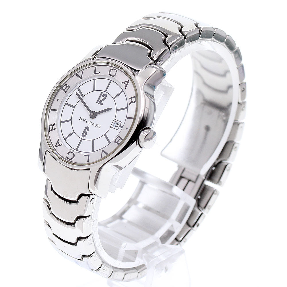 BVLGARI Solo tempo ST29S Date White / Silver Dial Quartz Ladies Watch_867182