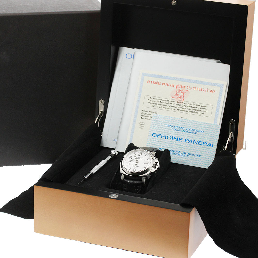 PANERAI Luminor Marina PAM00049 Small seconds white Dial Automatic Men's Watch_867184
