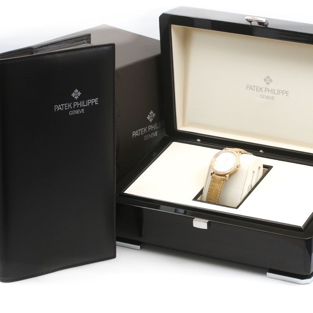 PATEK PHILIPPE Calatrava 7120R-001 small seconds diamond bezel Silver Dial Automatic Ladies Watch_867191