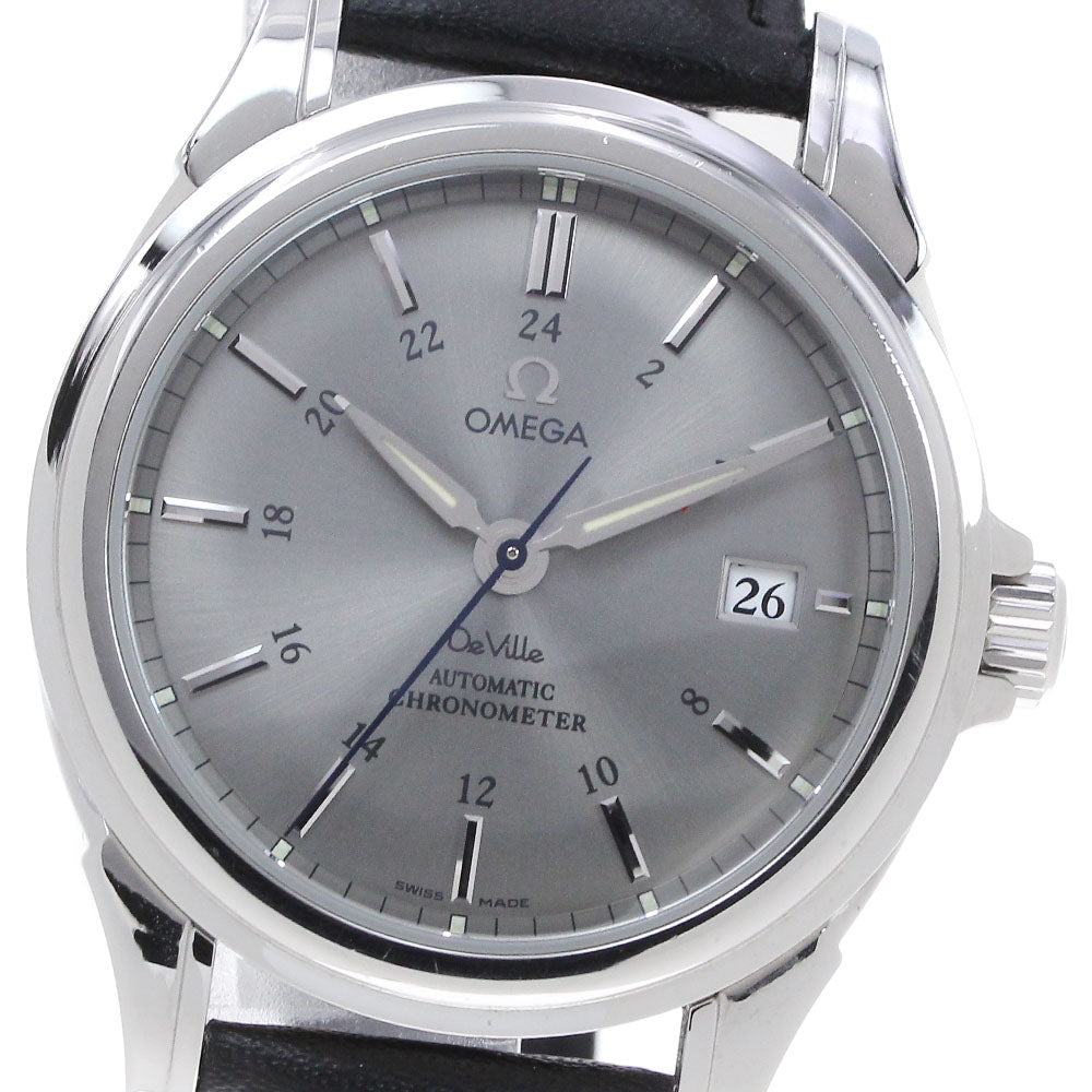 OMEGA De Ville Coaxial 4833.40.31 GMT Gray Dial Automatic Men's Watch_867206