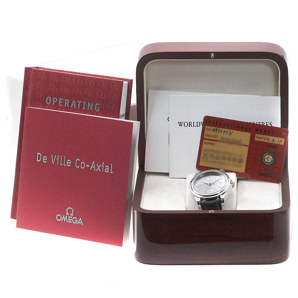 OMEGA De Ville Coaxial 4833.40.31 GMT Gray Dial Automatic Men's Watch_867206