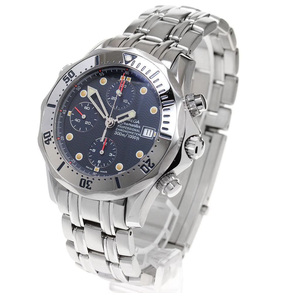 OMEGA Seamaster300 2598.80 Date Chronograph Navy Dial Automatic Men's Watch_867210