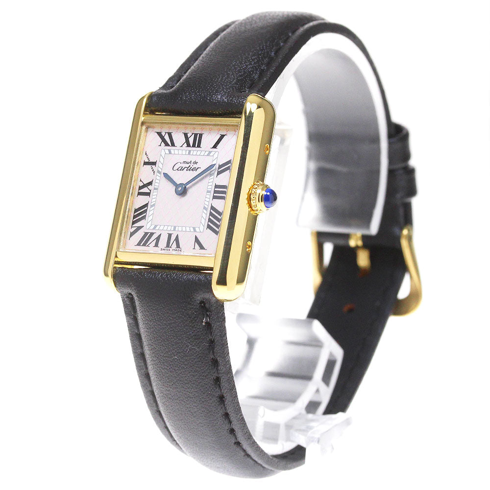 CARTIER Mast Tank Vermilion W1018687 Vermeille pink Dial Quartz Ladies_867219