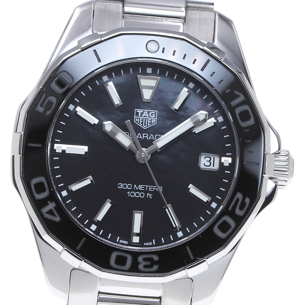 TAG HEUER Aqua racer WAY131K Date Black shell Dial Quartz Ladies Watch_867224