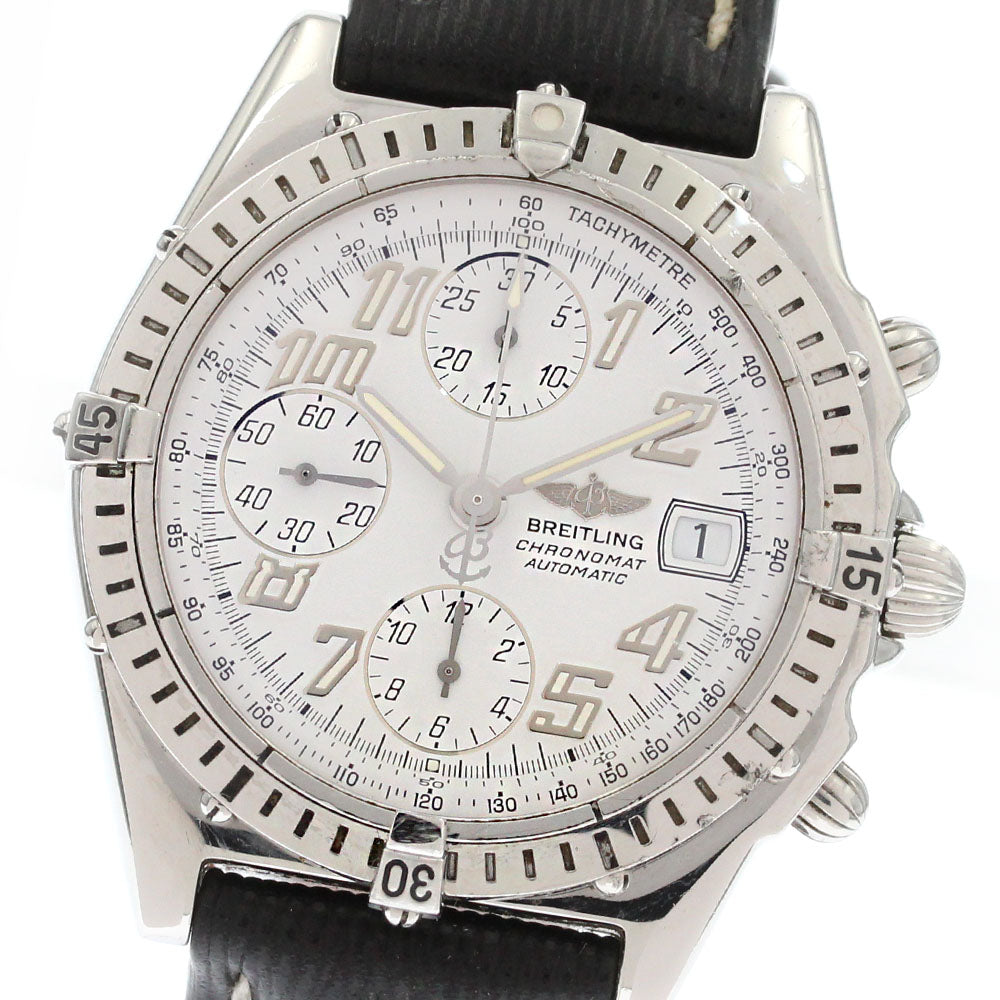 BREITLING Chronomat A13050.1 Chronograph white Dial Automatic Men's Watch_867240