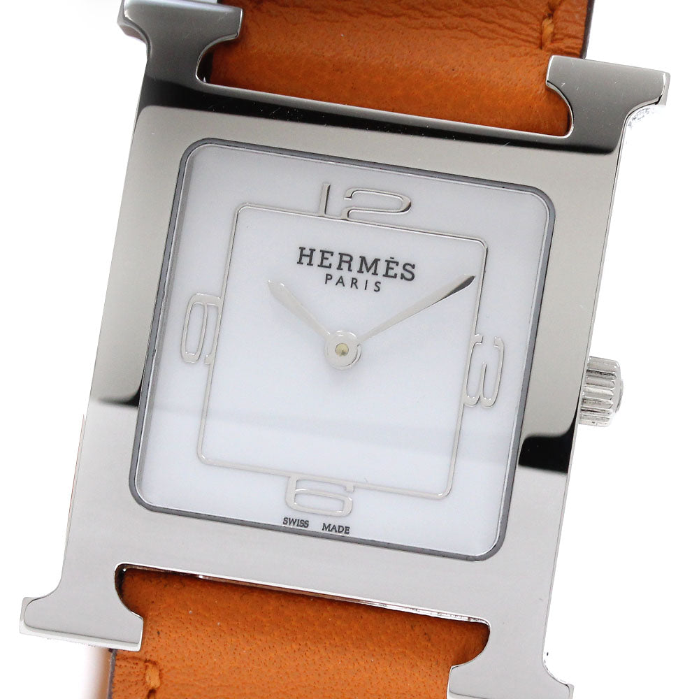 HERMES H watch HH1.510 Double Tour white Dial Quartz Boy's Watch_867244